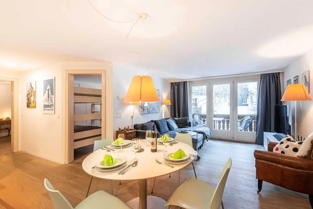 Familien Apartment Zermatt buchen Balmas Paradies Erstklass Wohnung Tourismus Verband 17