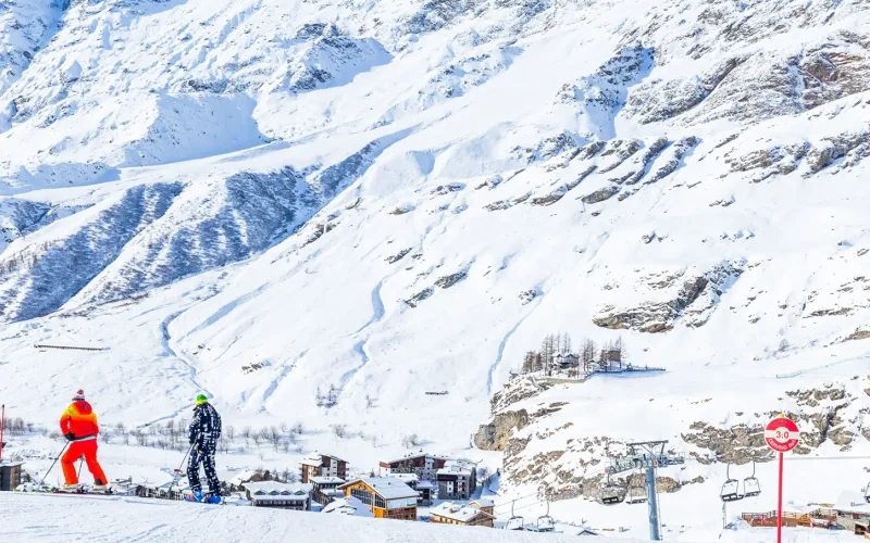Anreise nach Cervinia über die Skipiste