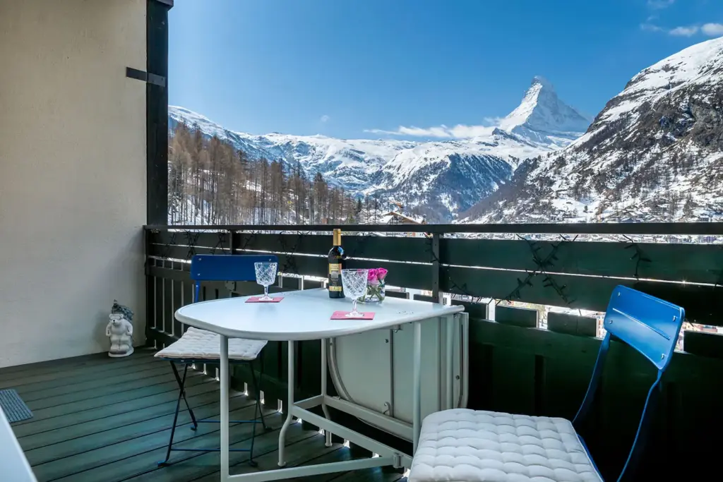 st martin dachgeschoss apartment zermatt matterhorn balkon panorama
