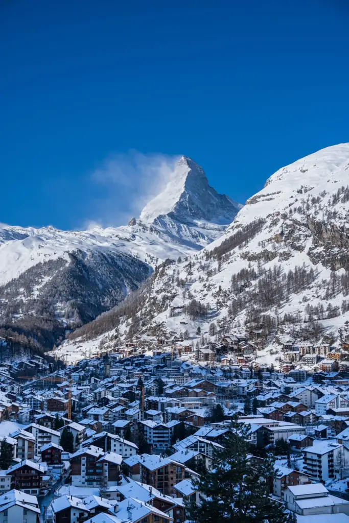 zermatt matterhorn winter bergpanorama